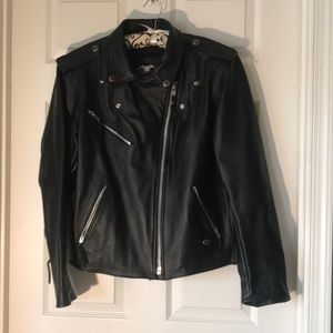 Harley Davidson Black Leather Riding Jacket